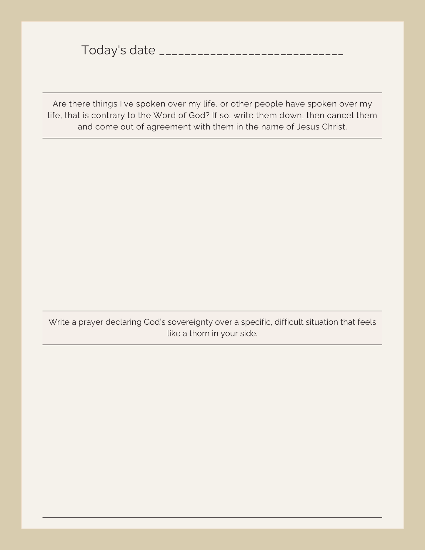 30-Day Spiritual Warfare Journal (Digital Journal)