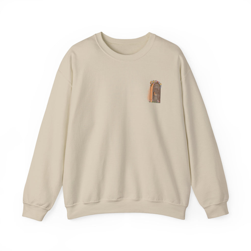 ASK SEEK KNOCK UNISEX SWEATSHIRT