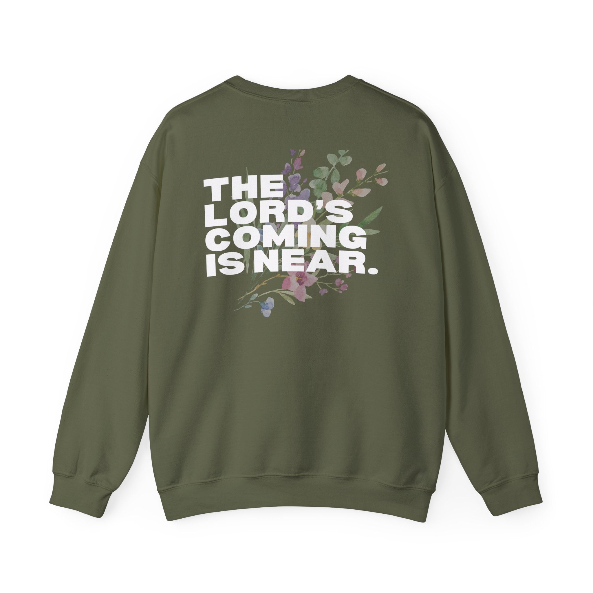 JAMES 5:8 FLORAL UNISEX SWEATSHIRT