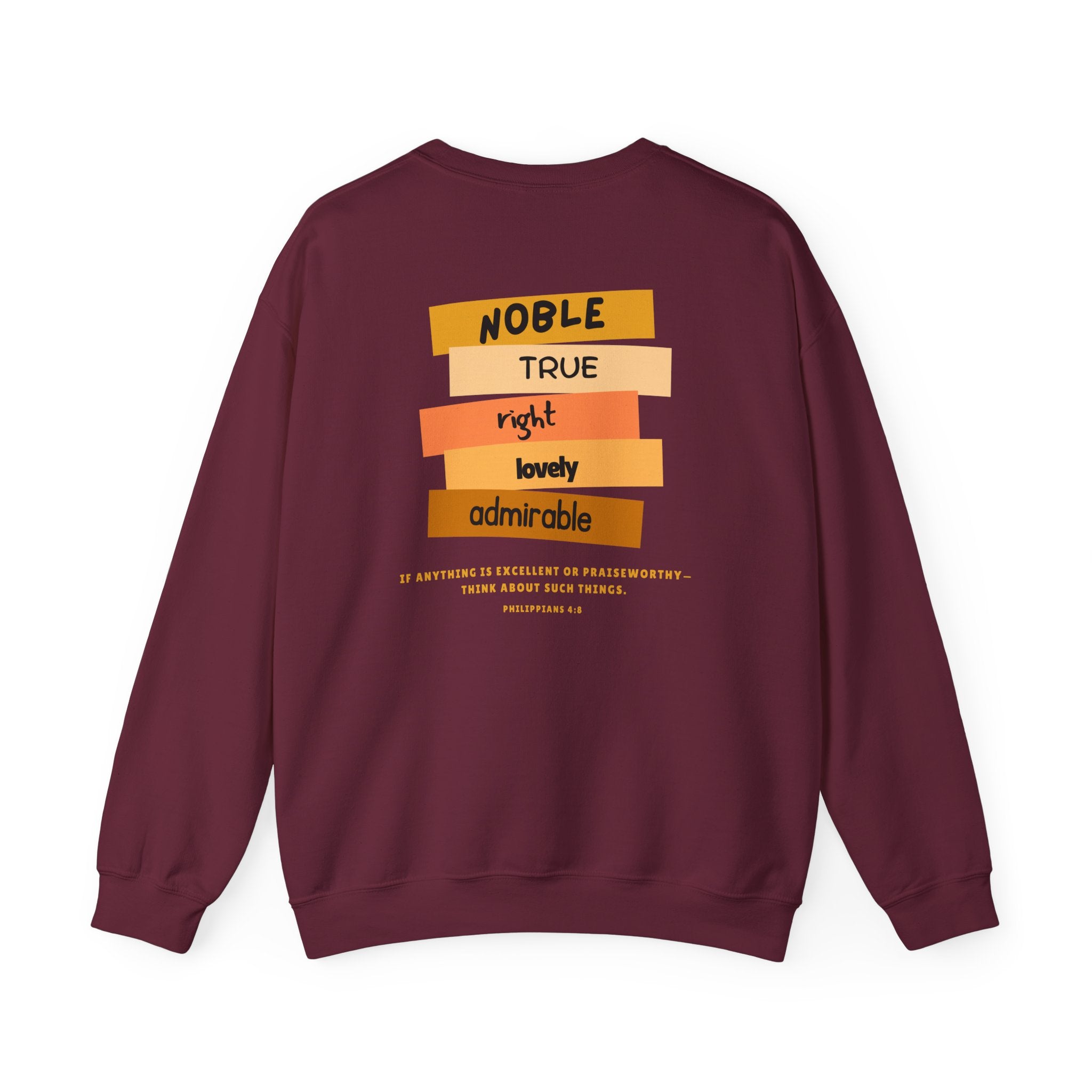 PHILLIPIANS 4:8 UNISEX SWEATSHIRT
