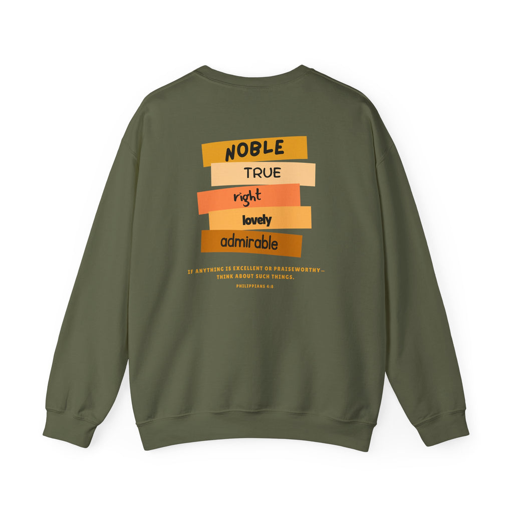 PHILLIPIANS 4:8 UNISEX SWEATSHIRT