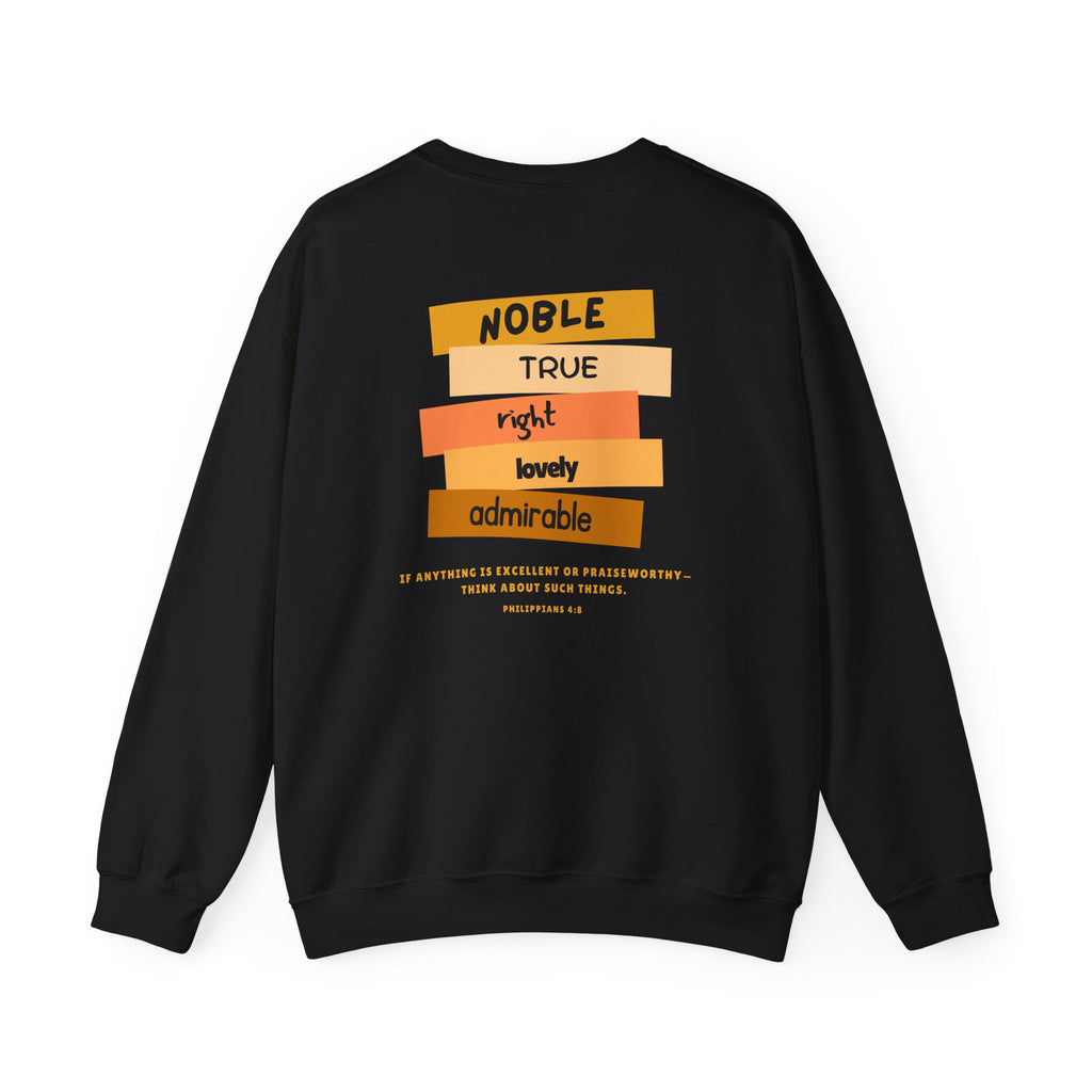 PHILLIPIANS 4:8 UNISEX SWEATSHIRT