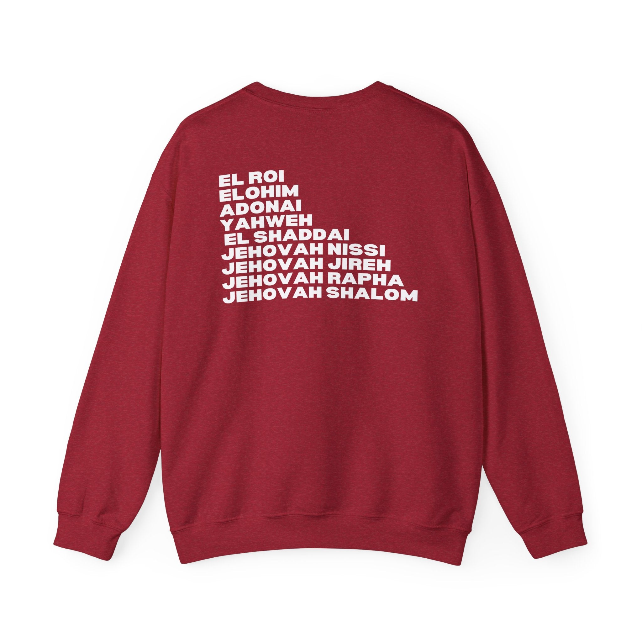 NAMES OF GOD UNISEX SWEATSHIRT