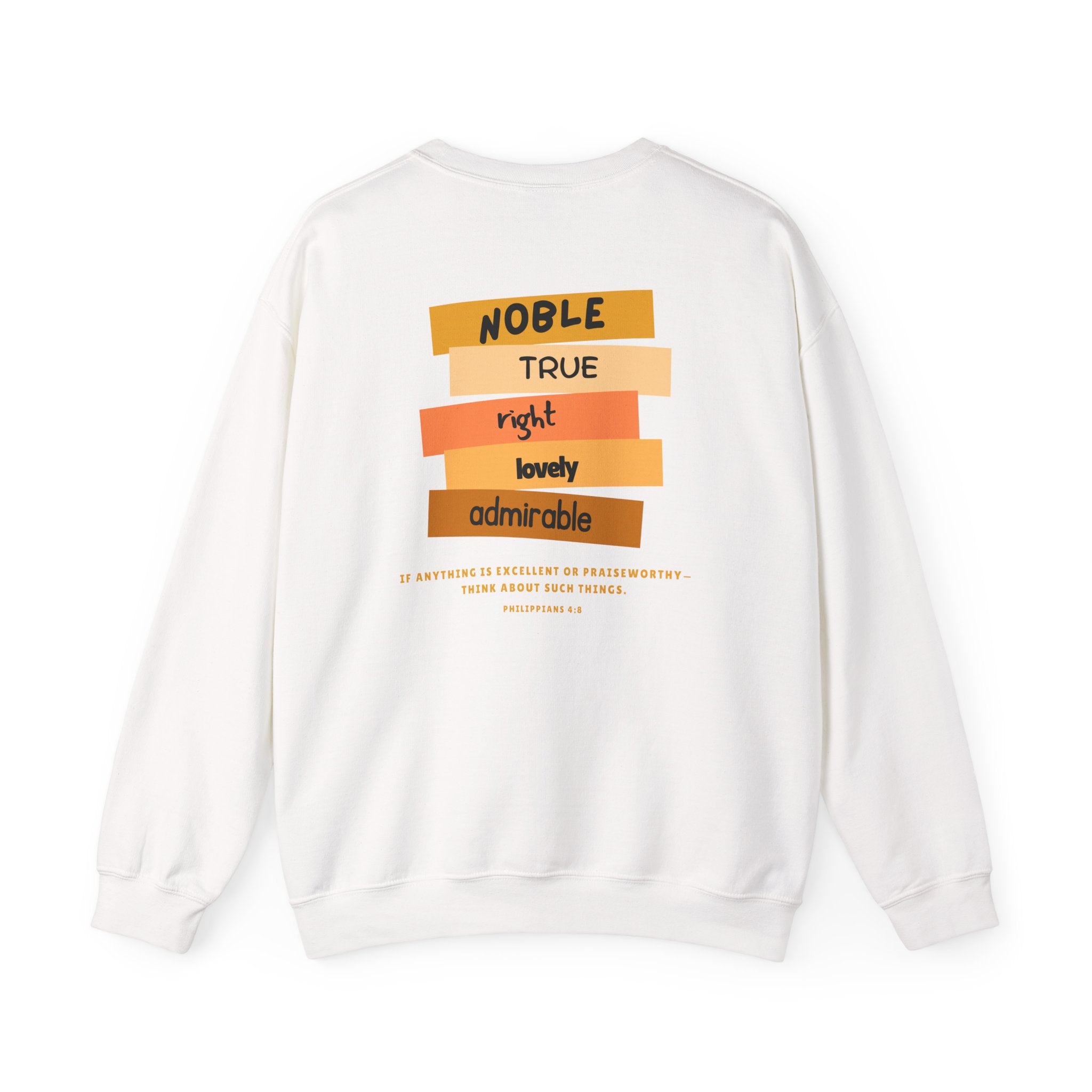 PHILLIPIANS 4:8 UNISEX SWEATSHIRT