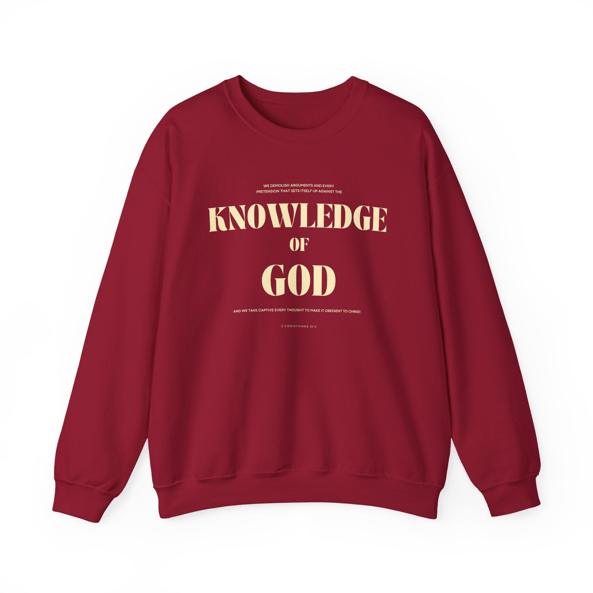 2 CORINTHIANS 10:5 UNISEX SWEATSHIRT