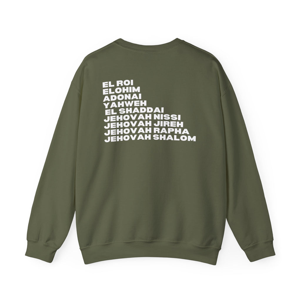 NAMES OF GOD UNISEX SWEATSHIRT
