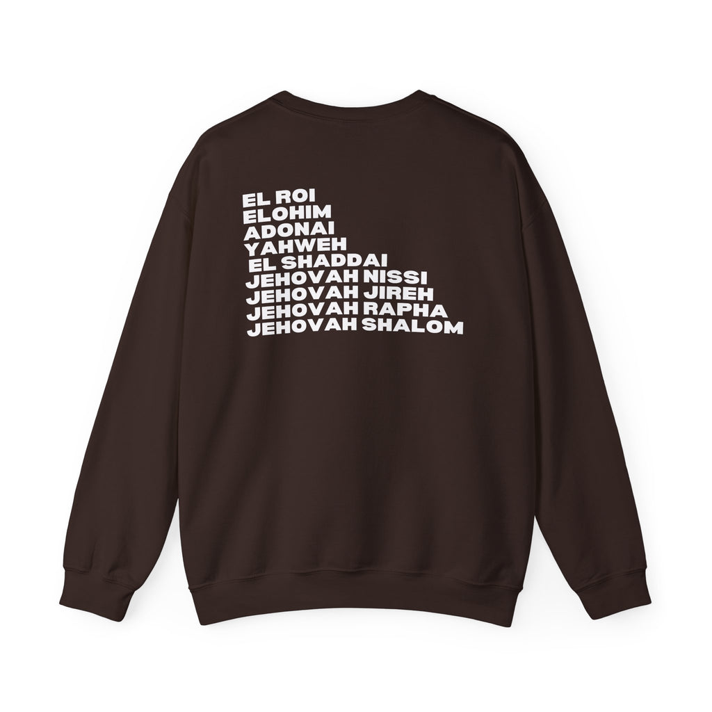 NAMES OF GOD UNISEX SWEATSHIRT